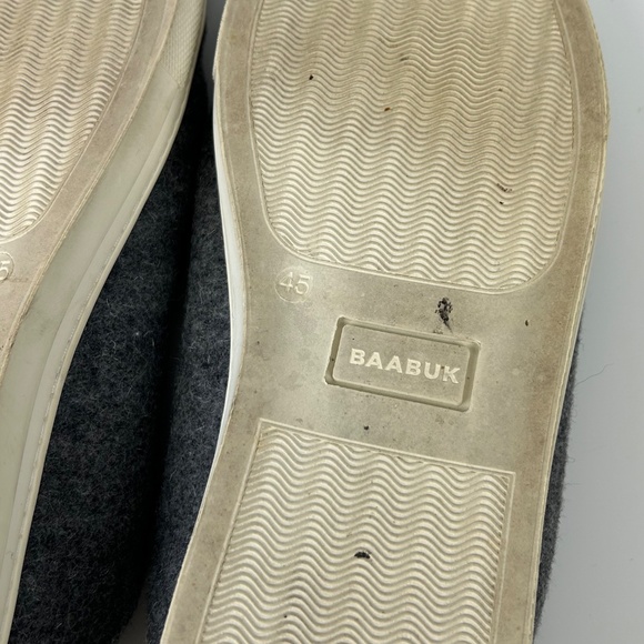 Baabuk merino wool sneakers men size EU 45 US 11.5 gray orange laces - Picture 7 of 10